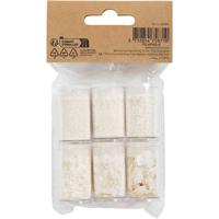 Creativ Company Bio sparkles & sequins, zilver, wit, 6x7 ml/ 1 doos - thumbnail