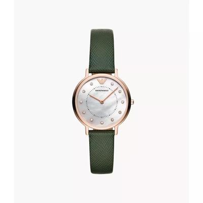 Emporio Armani RVS Wit Groen Dames Ar11150 Emporio Armani RVS Wit Groen Dames Ar11150