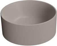 Ben Stelvio ronde waskom Ø32x12cm keramiek beton grijs - thumbnail