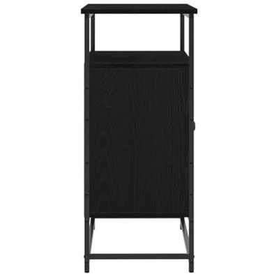Dressoir Zwart eiken 69 x 35 x 80 cm Bewerkt hout