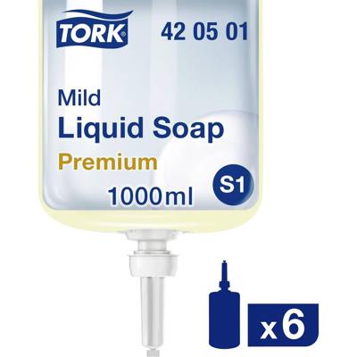 Handzeep tork s1 premium vloeibaar 1000ml mild | 6 stuks Handzeep tork s1 premium vloeibaar 1000ml mild | 6 stuks