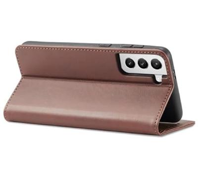 Casecentive Leren Wallet case Luxe Samsung Galaxy S21 bruin