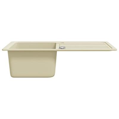 Gootsteen enkele bak graniet beige Gootsteen enkele bak graniet beige