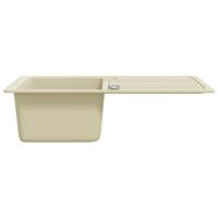 Gootsteen enkele bak graniet beige - thumbnail