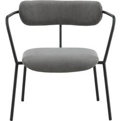 Nohr Fauteuil 'Traver' Rib, kleur Grijs
