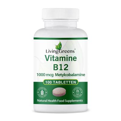 Livinggreens Vitamine B12 methylcobalamine 1000mcg 100 Tabletten