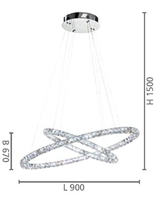 Stars of Light Kristallen hanglampToneria - 93946