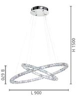 Stars of Light Kristallen hanglampToneria - 93946 - thumbnail