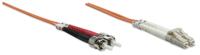 Intellinet 470438 Glasvezel Optische vezel Aansluitkabel 5.00 m Oranje [1x LC-stekker - 1x ST-stekker] 50/125 µ Multimode OM2 - thumbnail