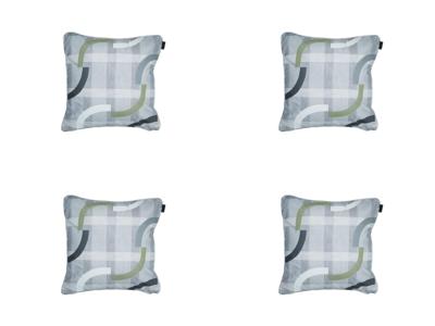 Sierkussen met paspel ca. 50x50 cm Tess sage (4 stuks) Madison - Madison Sierkussen met paspel ca. 50x50 cm Tess sage (4 stuks) Madison - Madison