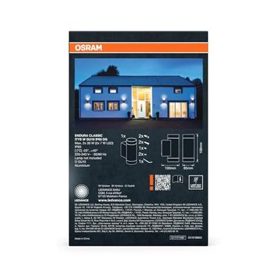OSRAM HOMELIGHTING Endura Classic GU10 IP65 Itys Wall Dark Gray 4099854447341 LED-buitenlamp (wand)