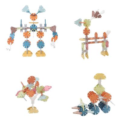 Houten Bouwschijfjes in Opbergbox, 60dlg. Houten Bouwschijfjes in Opbergbox, 60dlg.