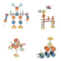 Houten Bouwschijfjes in Opbergbox, 60dlg. - thumbnail