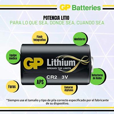 GP Batteries digi1 Photo Lithium CR2 cR17355 (foto) lithium-ion (Li-ION) 850 mAh 3 V oplaadbare batterij - oplaadbare batterijen (lithium-ion), 850 mAh, 3 V, 12 g, 15,6 x 15,6 x 27 mm)