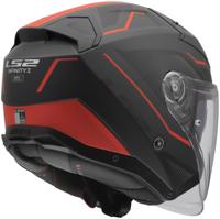 LS2 jethelm "of603 infinity ii veyron" helmet of603 infinity ii veyron black/gr/red xl - thumbnail