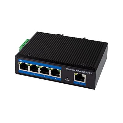 LogiLink NS200P Industrial Ethernet Switch 5 poorten 10 / 100 MBit/s PoE-functie