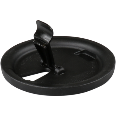 Ornamin Deksel | TPE | reusable | met afsluitbaar drinkgat | onbreekbaar | Ø90mm | zwart | 10 stuks