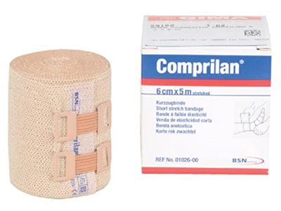 Comprilan Korte rek zwachtel 5m x 6cm 1 Stuks Comprilan Korte rek zwachtel 5m x 6cm 1 Stuks