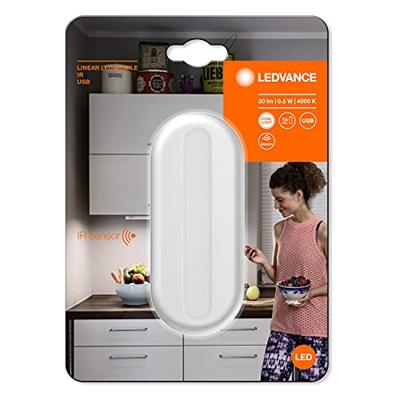 LEDVANCE LINEAR LED MOBILE IR USB WT LEDV 4058075399747 Tafellamp met accu Ovaal LED Koudwit Wit