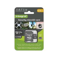 Integral 512 GB Security Camera microSD-kaart voor Dash Cams, Home Cams, CCTV, Body Cams & Drones - INMSDX512G10SE - thumbnail