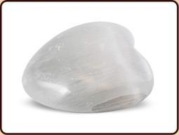 Hartvormige Edelsteen Seleniet Angel Heart Hartvormige Edelsteen Seleniet Angel Heart