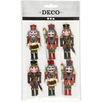 Creativ Company 3d stickers, notenkraker, h: 75 mm, b: 30 mm, dikte 7 mm, 6 stuk/ 1 doos - thumbnail