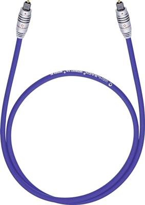 Toslink Audio Aansluitkabel [1x Toslink-stekker (ODT) - 1x Toslink-stekker (ODT)] 0.50 m Blauw Oehlbach XXL® Series 80