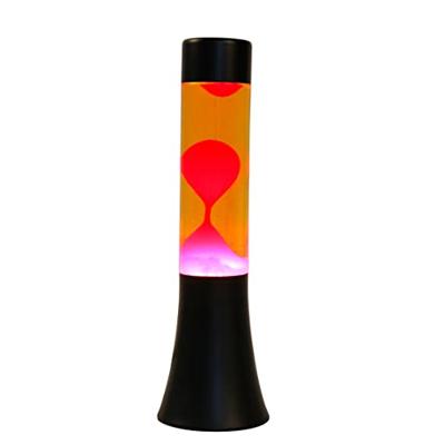 Itotal Lavalamp zwart/oranje/rood, 30cm