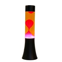Itotal Lavalamp zwart/oranje/rood, 30cm - thumbnail