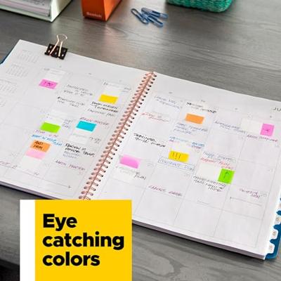 Post-it Index Smal, 4 x 35 tabs, geel, paars, roze en helderblauw