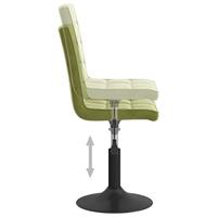 Eetkamerstoelen draaibaar 2 st fluweel lichtgroen - thumbnail