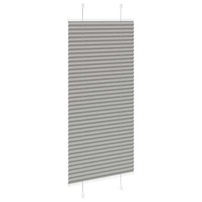 VidaXL Plissé rolgordijn 65x100 cm stofbreedte 64,4 cm antraciet