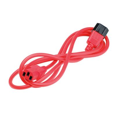 ROLINE stroomverlengkabel, IEC 320 C14 - C13, rood, 0,8 m