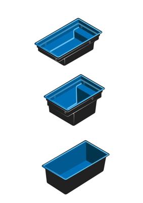 Quadra C2 voorgevormde vijver Quadra C2 voorgevormde vijver