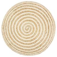 Poef handgemaakt 45x30 cm jute - thumbnail