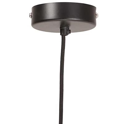 VidaXL Hanglamp industrieel rond 25 w e27 19 cm zwart