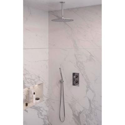 Chrome Edition thermostatische inbouw regendouche set met 3-weg omstelling