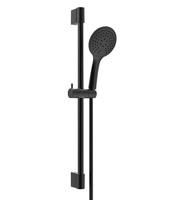 Wiesbaden Glijstangset Rain met Ronde Handdouche Mat Zwart - thumbnail