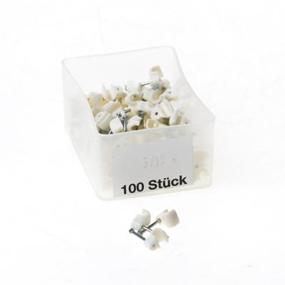 Mepac spijkerclip 2,75/4mm wit