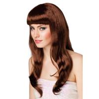 Pruik chique bruin - thumbnail