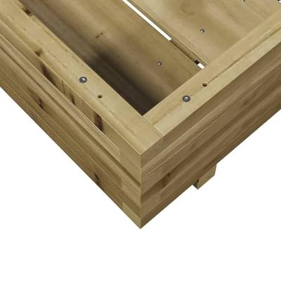 VidaXL Plantenbak 70x70x26,5 cm geïmpregneerd grenenhout