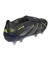 adidas Predator Elite FT IJzeren-Nop Voetbalschoenen (SG) Zwart Donkergrijs Neongeel - thumbnail