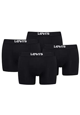 Levi's Boxershorts Solid Basic Organic Cotton 2-pack Black-XXL