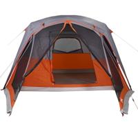 Gezinstent met luifel 6-persoons waterdicht grijs en oranje - thumbnail