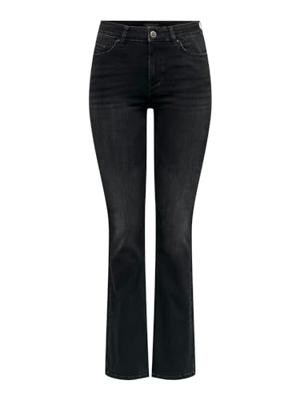 Only Onlblush Mid Flared Dnm Tai1099 Noos 15286686 Flare Washed Black