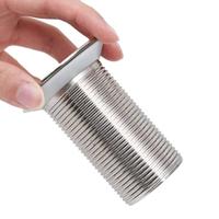 Afvoer pop-up zonder overloop 6,4x6,4x9,1 cm chroomkleurig - thumbnail