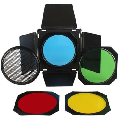 StudioKing kleppenset sk-bd18 met kleurenfilters en honingraat