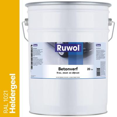 Ruwol Betonverf Heldergeel (RAL 1021) 20 liter