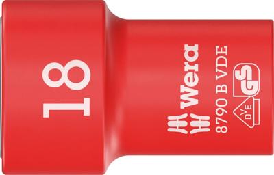 Wera 8790 B Zyklop VDE doppen, geïsoleerd, voorzien van 3/8" aandrijving, 18.0 x 46.0 mm - 1 stuk(s) - 05004962001