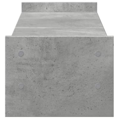 VidaXL Monitorstandaard 100x27x20 cm bewerkt hout betongrijs VidaXL Monitorstandaard 100x27x20 cm bewerkt hout betongrijs
